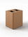Pattumiera a 2 Scomparti Totale 90 L 56x44x 63 cm con Contenitori Interni in Acciaio Verniciato Corten