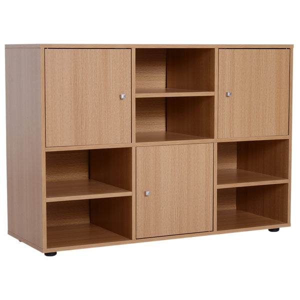 Bibliothèque 6 Compartiments en Bois 110x40x78 cm acquista