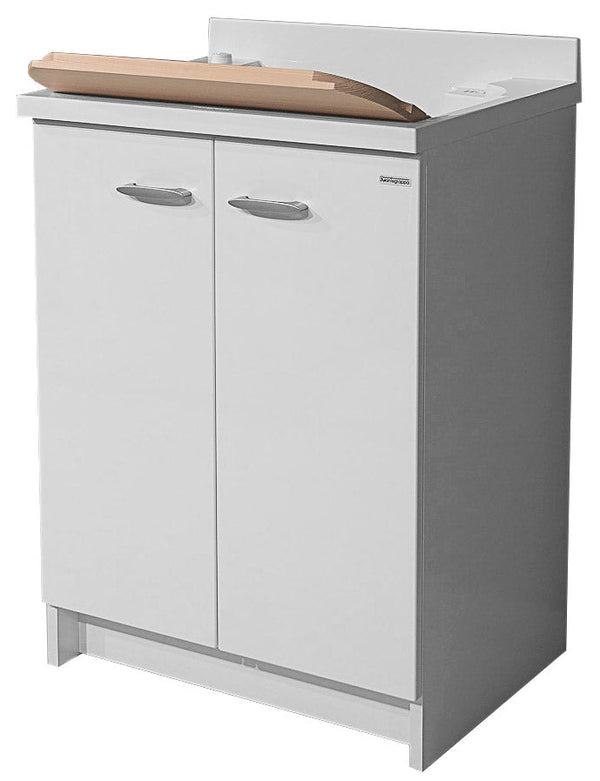 Meuble Lavabo 60x50x85cm 2 Portes Planche Bois Montegrappa Marella Blanc acquista