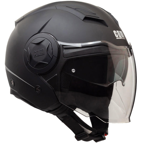 Casque Jet pour Scooter Visière Longue CGM Illinois 129A Noir Mat Différentes Tailles sconto
