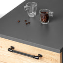 Set 20 Maniglie per Mobili 224 mm in Alluminio Emuca Suez Nero