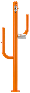 Fontana a Colonna Rubinetto Doppio in Ottone e Porta Tubo Arizona Belfer 42/ARZ Arancione