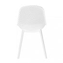 Sedia da Giardino Vichy 55x46,5x85 h cm in Plastica Bianco