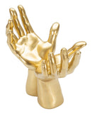 Statua Mani ""Peace"" 25x24x15 cm in Poliresina Oro