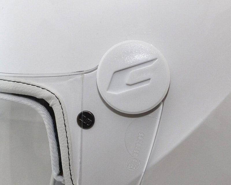 Casco Demi-Jet per Bambini Visiera Lunga CGM Magic Smile 205S Bianco Varie Misure