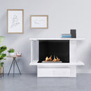 Camino a Bioetanolo da Pavimento 115x78x42,5 cm Grace Bianco