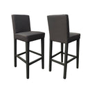 Set 2 Sgabelli 93x40x40 cm Edi Flash 17 tessuto grigio