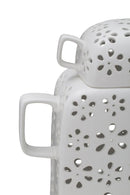 Vaso Flowery 31,5x13x34 cm Porcellana