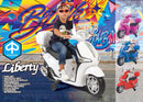 Scooter Elettrico per Bambini 12V con Licenza Piaggio Liberty ABS Bianco