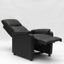 Poltrona Relax Reclinabile Manuale 75x95x103 cm in Similpelle Nero