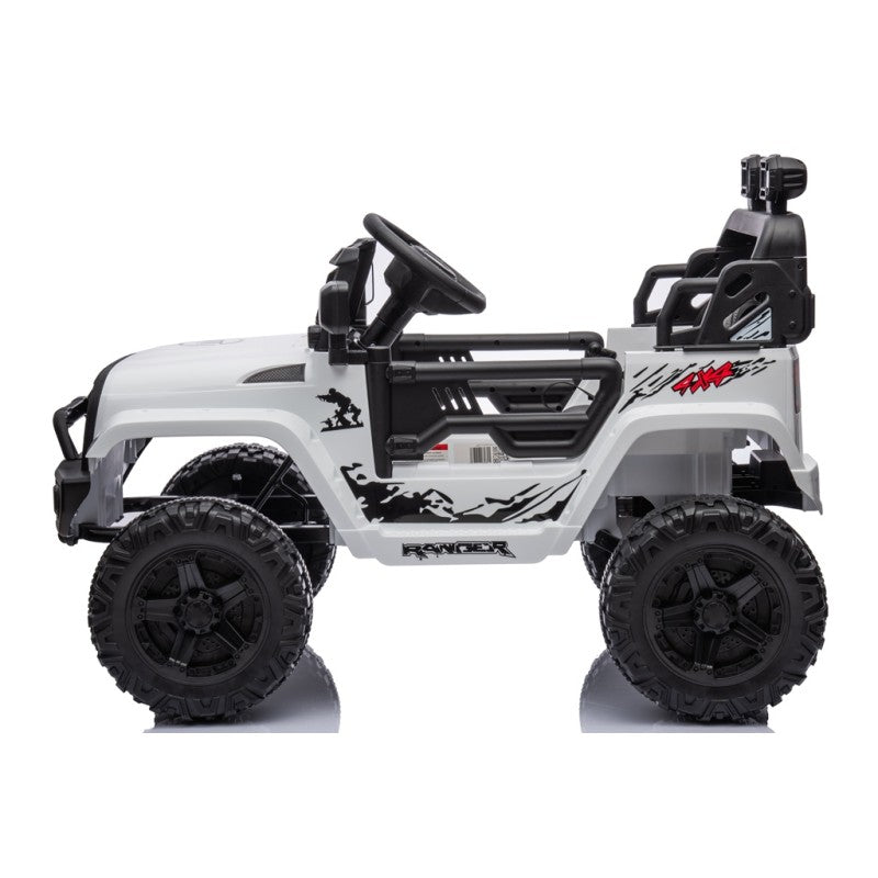 Macchina Elettrica per Bambini 12V Baby Fuoristrada Bianca