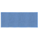 Tappeto Bagno Design Trama Semplice 50x150 cm in Cotone Blu Petrolio Chiaro