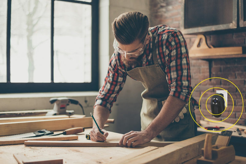 Stufa Stufetta da Parete 500W Display LCD Kooper Pluggy Nero