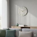 Orologio da Parete  Ø40x5 cm in Legno TimeLine Tortora