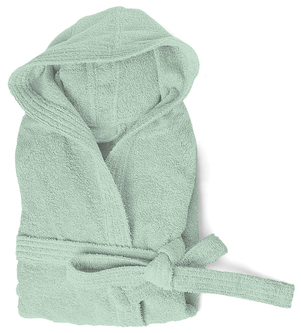 acquista Peignoir en éponge 100% coton vert clair