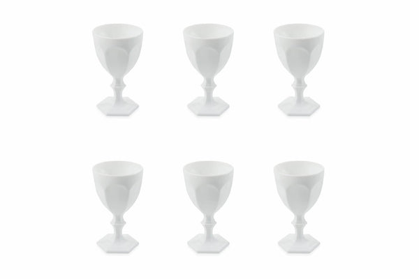 online Lot de 6 verres à vin en verre 170 ml VdE Tivoli 1996 Wonderland Blanc