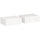 Set di 2 Comodini Sospesi Moderni 40x30x15 cm con Cassetto in Legno Bianco