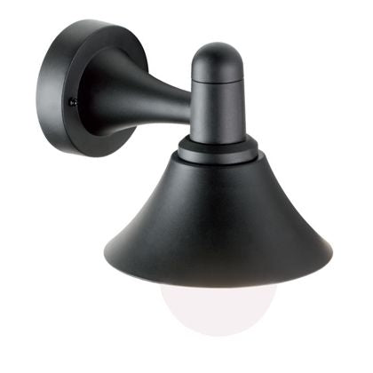 Petite applique murale d'extérieur E27 en thermoplastique Sovil noir online