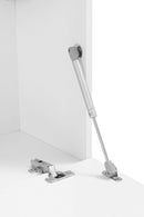 Parete Attrezzata Soggiorno 340x30x180 cm Maruska n°6 Bianco Lucido 
