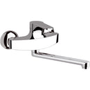 Rubinetto Miscelatore Monocomando Girevole Lavello a Parete in Ottone Mariani Surf Cromato