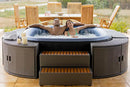 Mobiletto SPA Scalino per Vasca Idromassaggio Quadrate 85x21x30,5 cm Grigio