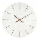 Orologio da Muro Ø 60x5 cm Timeline in Legno Bianco Seconda Scelta