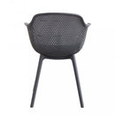 Sedia da Giardino Vannes 49x48,5x81,5 h cm in Plastica Taupe