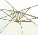Ombrellone da Giardino Decentrato in Alluminio 3X3m con Maniglione Vorghini Handle Ecrù