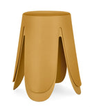 Set 4 Sgabelli  Ø37x47 cm in Similpelle Imogen Senape