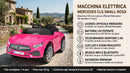 Macchina Elettrica per Bambini 12V con Licenza Mercedes CLS Small Rosa