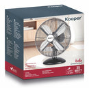 Ventilatore da Tavolo 30cm Oscillante 3 Velocità  35W Kooper Eolo Fumè