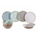 Servizio Piatti 12 Pezzi in Gres VdE Tivoli 1996 Bistrot