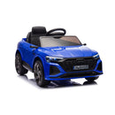Macchina Elettrica per Bambini 12V Licenza Ufficiale Audi SQ8 E-Tron con Telecomando e Sedile Pelle Blu