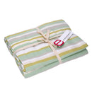 Tovaglia Rettangolare 140x180 cm in Cotone 180 GSM Stripe Verde