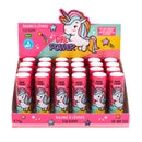 Set 24 Burro Cacao Unicorno per Bambini da 5 gr Gusto Fragola
