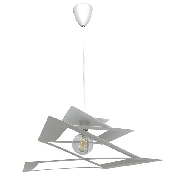 Suspension 1xE27 Cadre Carré Blanc E-Energy Fabiola acquista