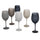 Ensemble de 6 Gobelets Effet Glace Pierres Happy Hour en Verre Gris Villa d'Este Home Tivoli
