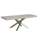 Tavolo Allungabile 200/460x90 cm Volantis Premium Cashmere Gambe Multicolore 4/A      