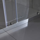 Porta Parete Doccia 110 cm 1 Anta Scorrevole in Cristallo Trasparente 6mm H195 Bonussi Giuly