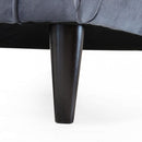 Divano 3 Posti Chandler 196x81x89 h cm in Velluto Grigio chiaro