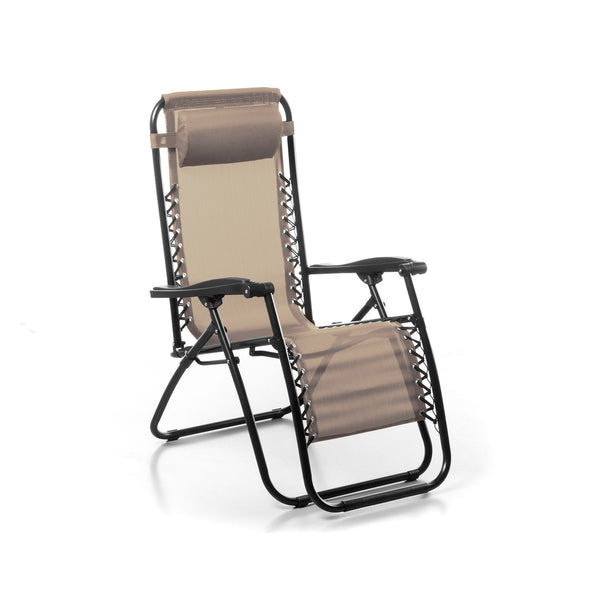 online Sedia Sdraio da Giardino Gran Relax 88x65x110 cm in Textilene Beige
