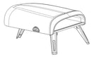 Set 2 Sedie 51x44x77 cm in Similpelle Marrone