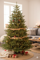Albero di Natale Artificiale Realistico 240 cm 1538 Rami Montaggio a Ombrello Verde