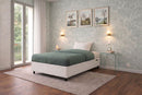 Letto Singolo Contenitore Imbottito Similpelle Bianco BoxMax Varie Misure
