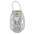 Lanterna Karine   in Vimini Bianco