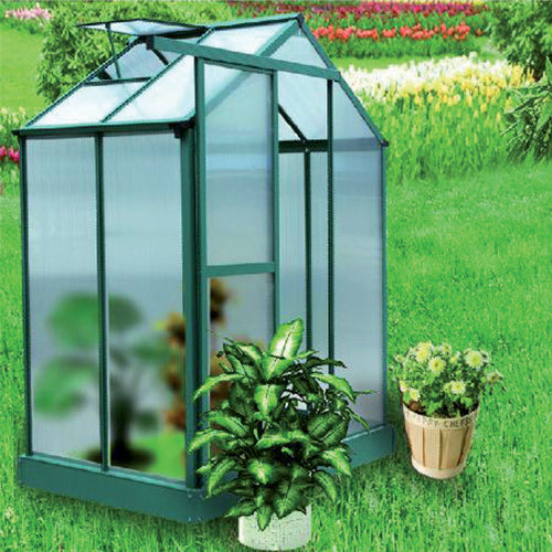 Serre de Jardin en Aluminium Peint avec des Murs en Polycarbonate 183X122X250Cm  sconto