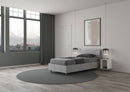 Letto Singolo Ankel Testata Doghe Inclinata  Cemento Varie Misure