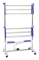 Asciugabiancheria Stendibiancheria Elettrico 24W Asciugatrice per Biancheria Stendino con Ruote