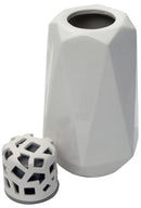 Vaso Ceramica Arabesque Faces Piccola 12,5x11,5x26 cm in Ceramica