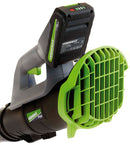 Soffiatore Assiale a Batteria 20V Verdemax SA20 Regolatore del Flusso Aria con Batteria Nero e Verde      